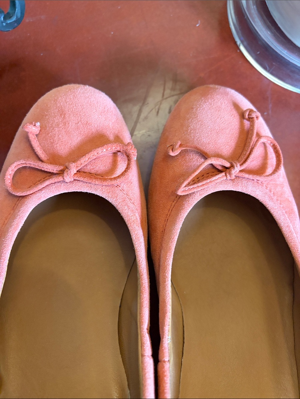 Paul Green Coral Suede Ballet Wedge Heel with Bow - Picture 6 of 8